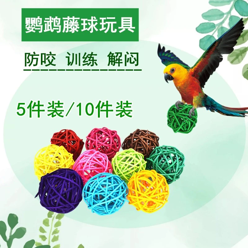 鹦鹉玩具球藤球仓鼠啃咬开发智力磨牙训练用品套装鹦鹉鸟玩具