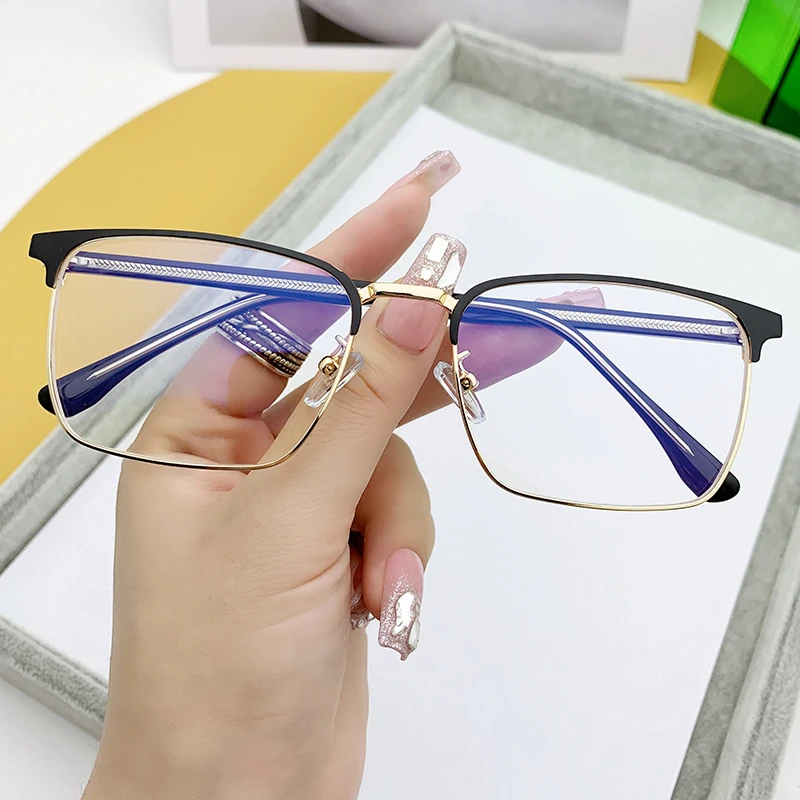 新款全框近视插芯脚眼镜架防蓝光护目镜近视防蓝光眼镜时尚超轻
