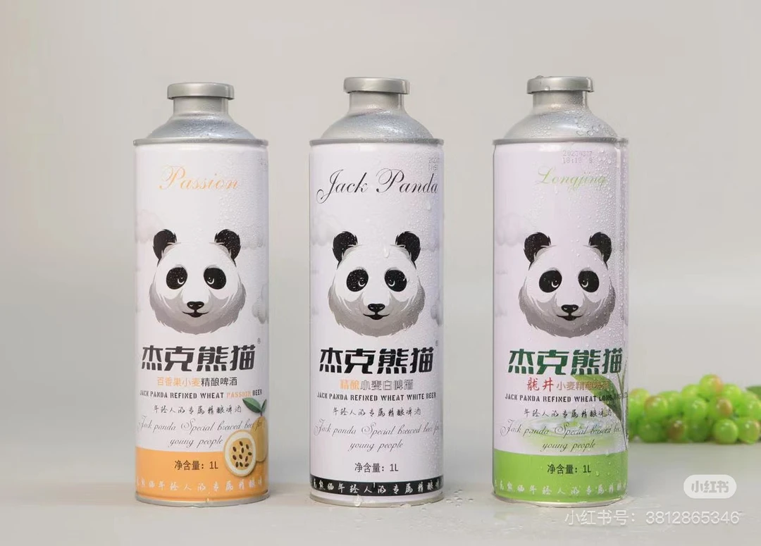 杰克熊猫精酿啤酒1L装