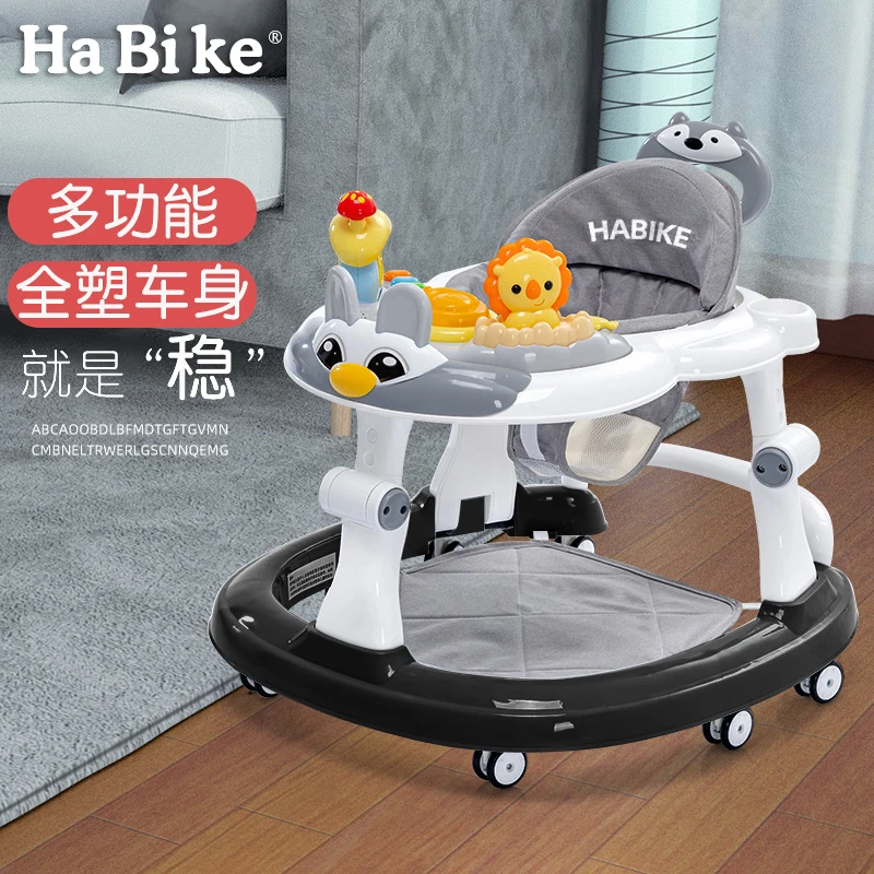 婴儿学步车防o型腿多功能防侧翻手推车宝宝可坐学行车起步助步车