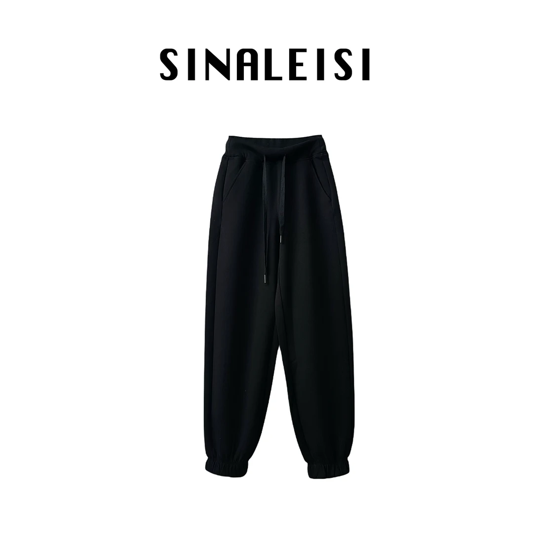 【SINALEISI】显瘦显腿长收口运动卫裤 0451954