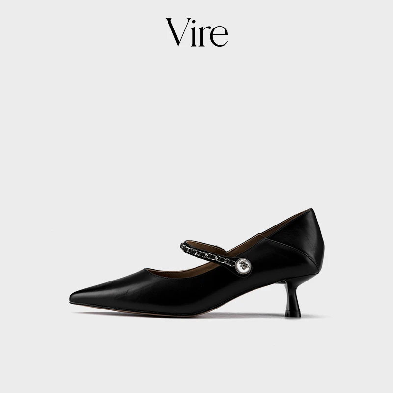 VIRE/2022251新款百搭法式气质尖头单鞋