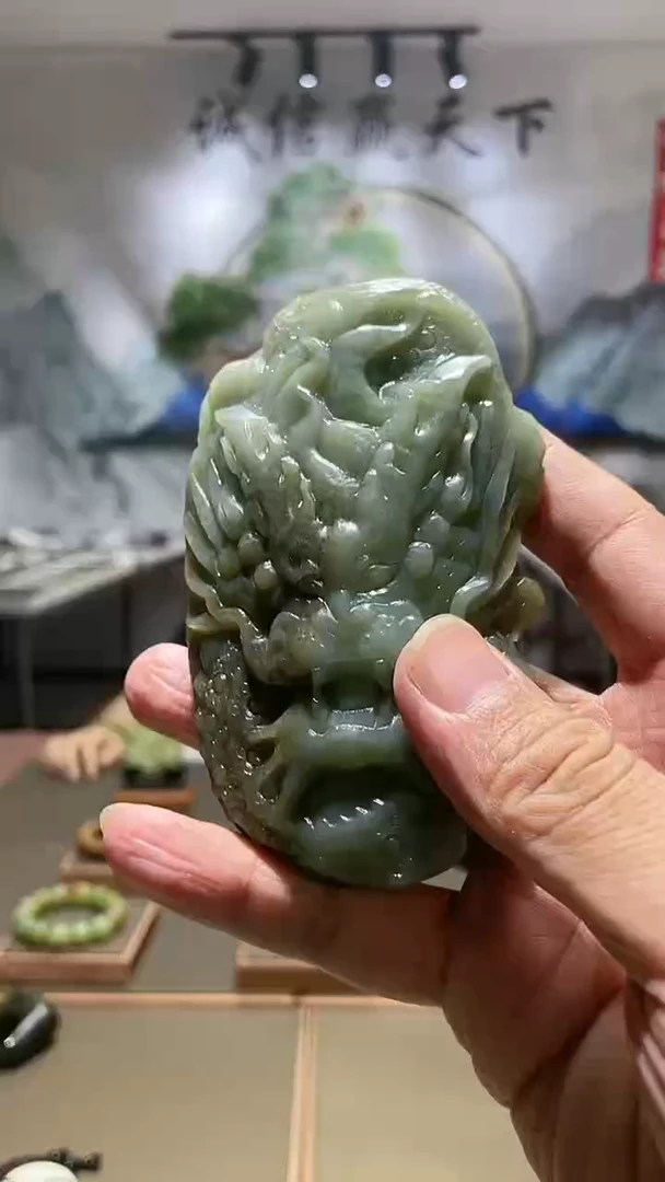 【闪购商品】和田玉手把未镶嵌手把龙