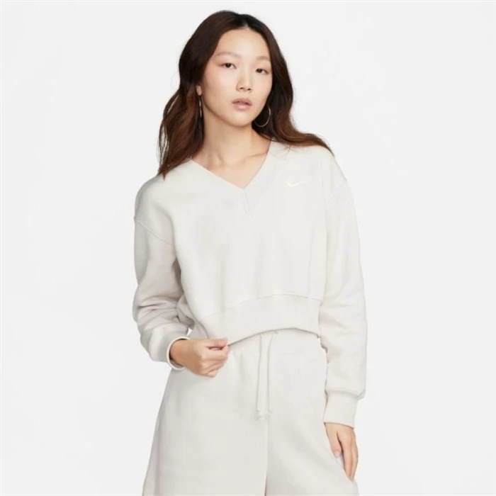 NIKE/耐克女款ASWNSWPHNXFLCCROPVNECK卫衣/长袖FN3652-104