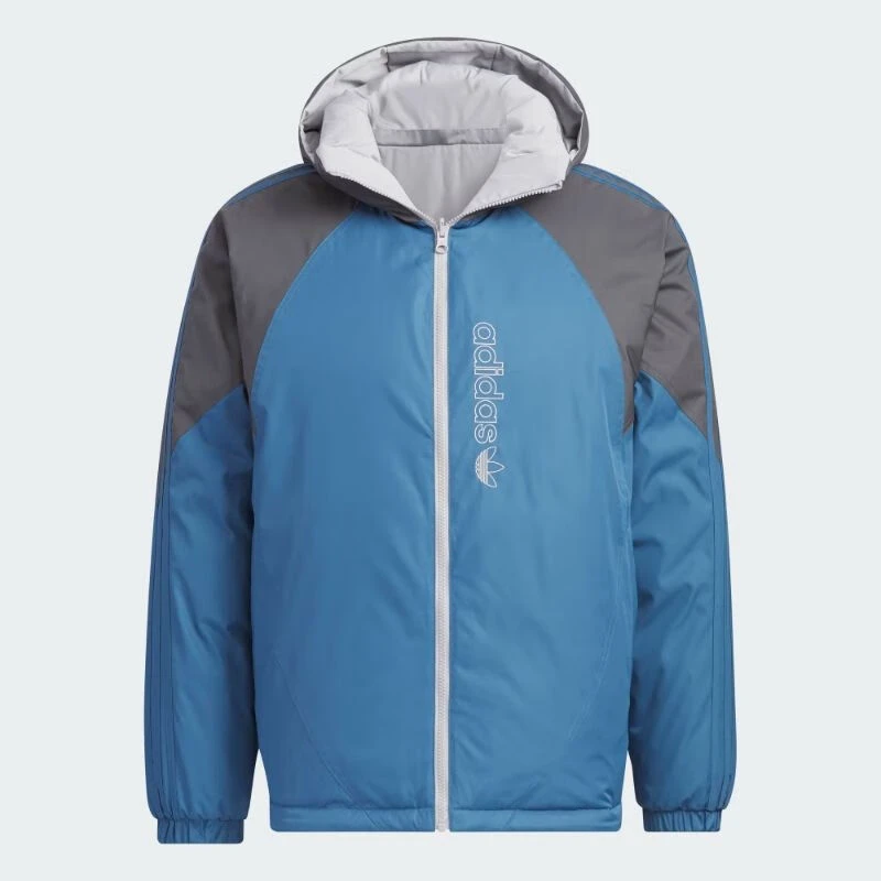 adidas/阿迪三叶草城市机能男子双面穿运动600蓬鸭绒羽绒服IU4828