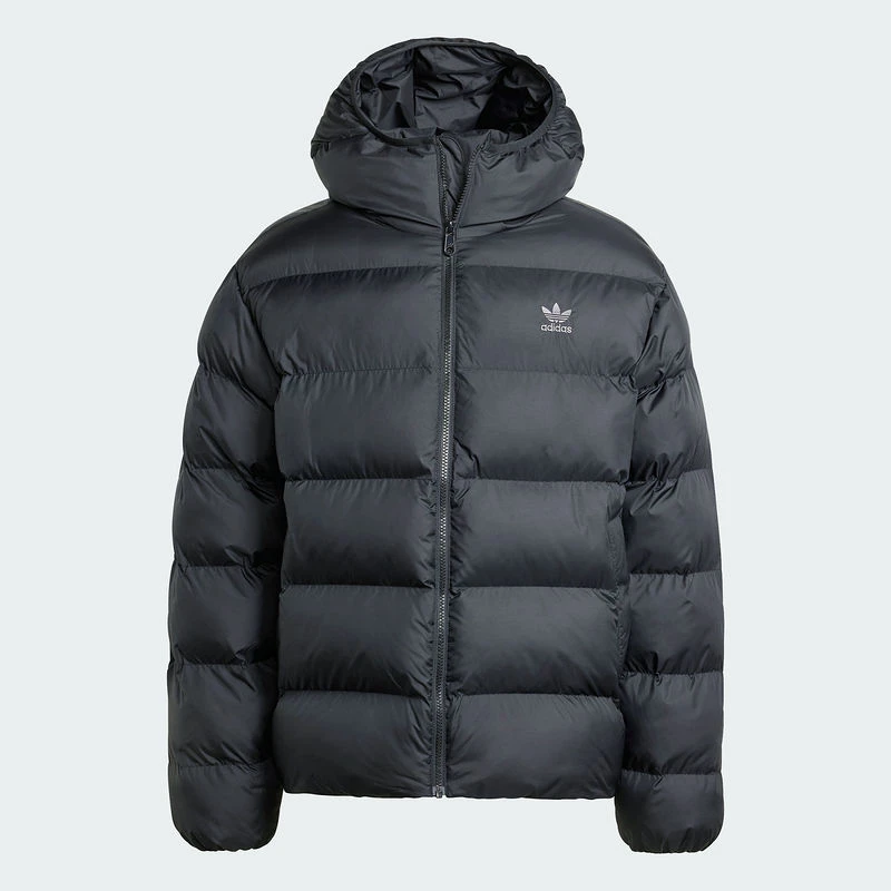 阿迪达斯 (adidas)男子时尚舒适保暖运动宽松连帽面包棉服IY3396