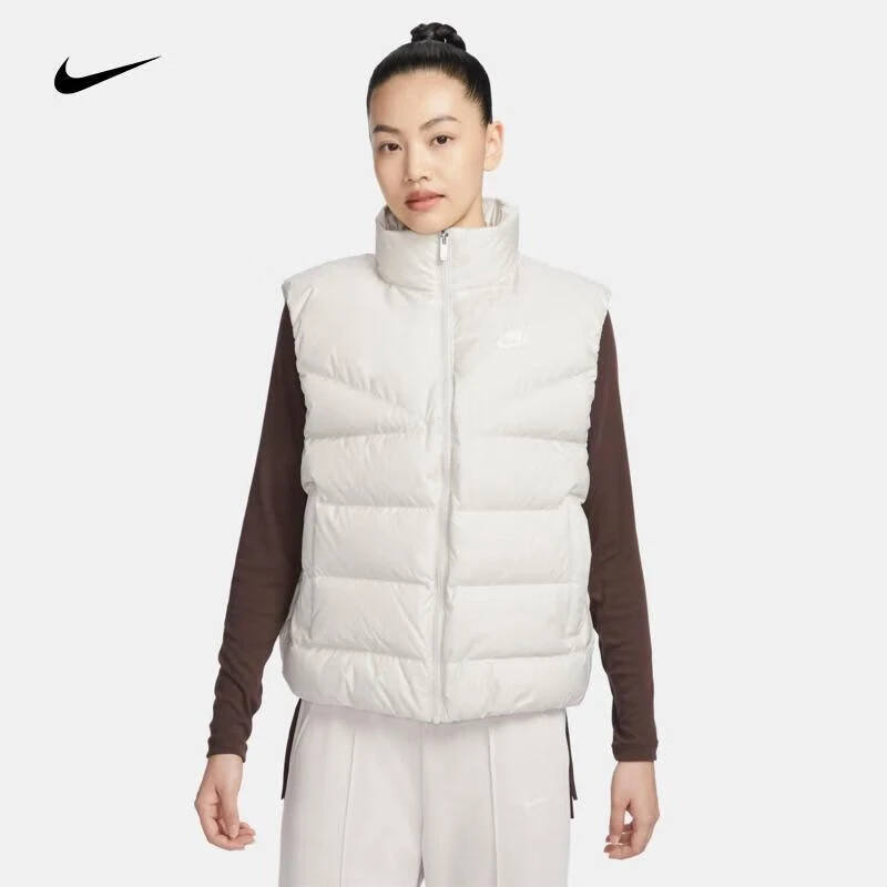 耐克冬季女AS W NSW TF DWN WR VEST GCEL羽绒夹克背心FZ1104-072