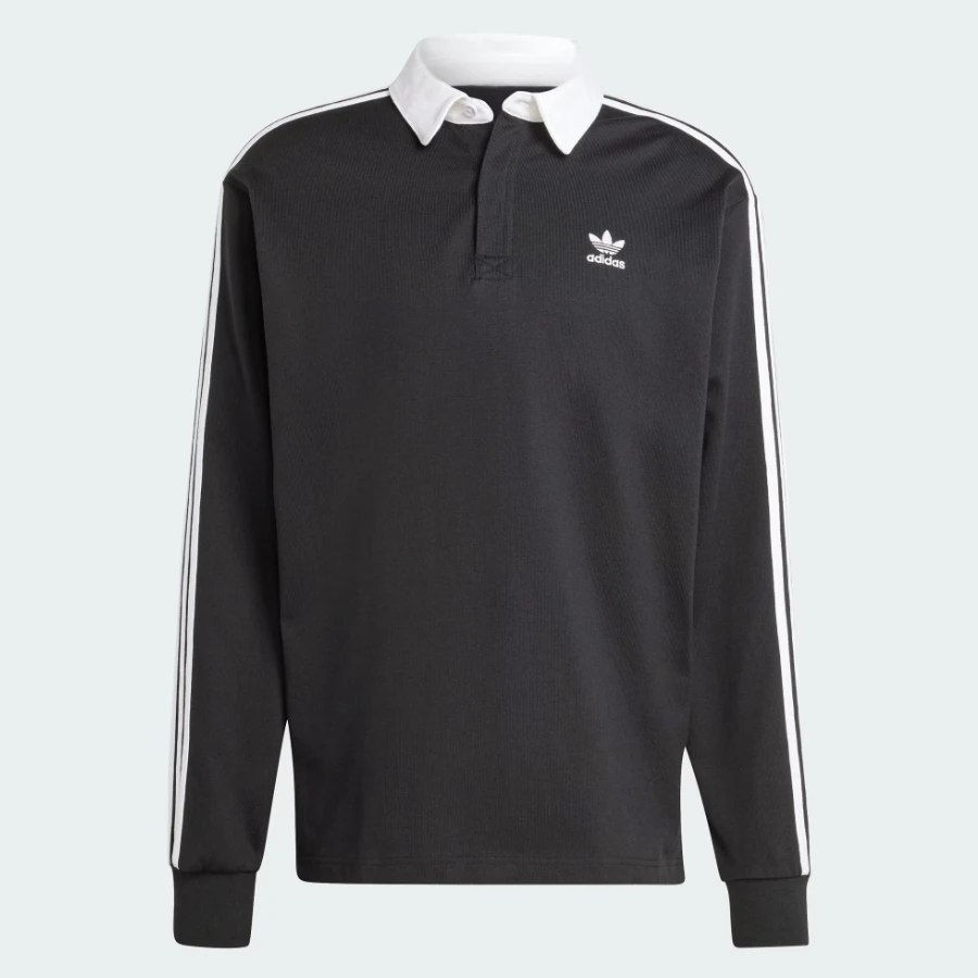 Adidas/阿迪三叶草男子复古穿搭纯棉美式运动长袖POLO衫IZ4806