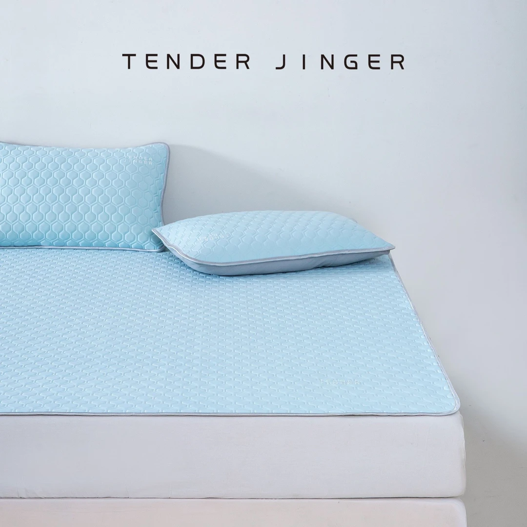 Tender Jinger可水洗小凉风乳胶凉席三件套夏季凉感席床护垫