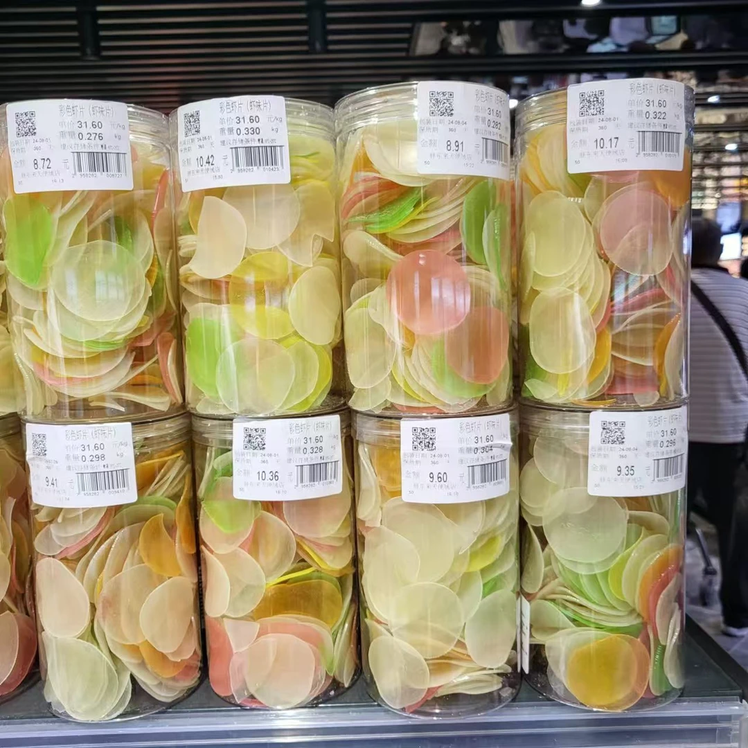 许昌胖东来代购DL超市虾片彩色虾片