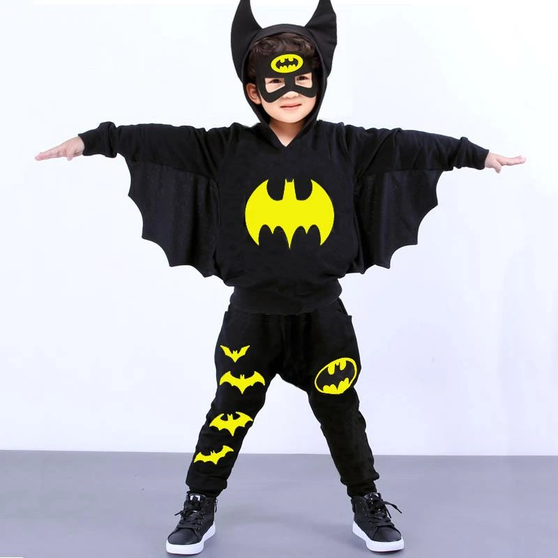 FAVMARTHA万圣节儿童服装男蜘蛛侠超人衣服奥特曼童装蝙蝠侠表演