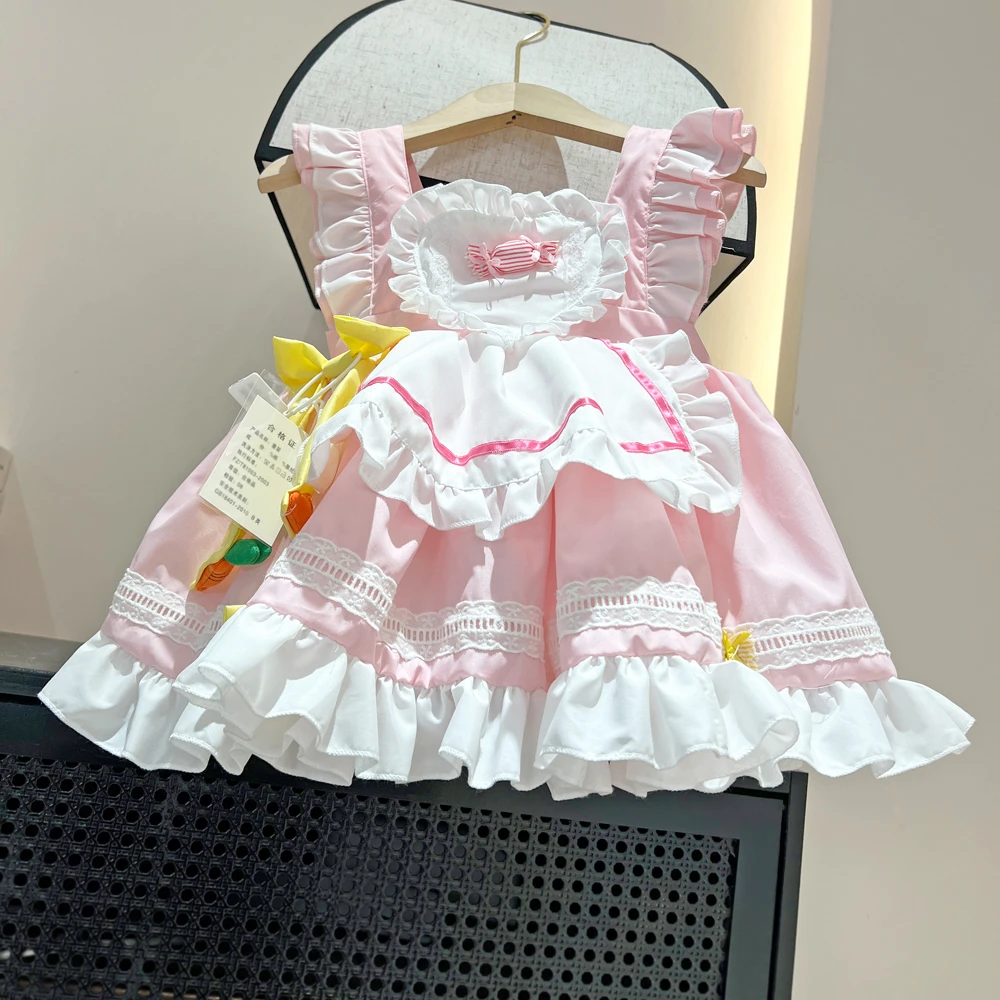 女童宝宝儿童洛丽塔公主裙中小童装甜美洋气裙子无袖吊带裙Lolita