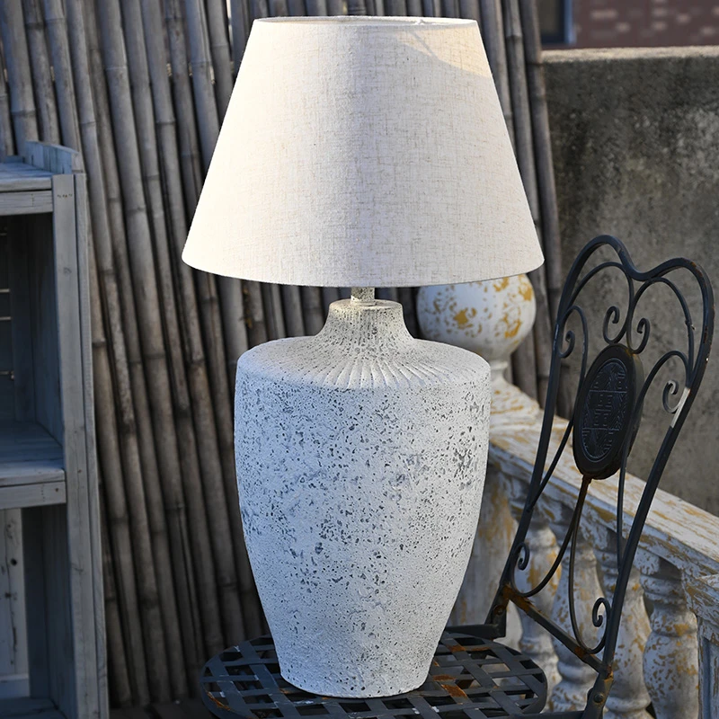 艺家人花园 欧美风复古做旧台灯样板房装饰家居艺术装饰台灯摆件