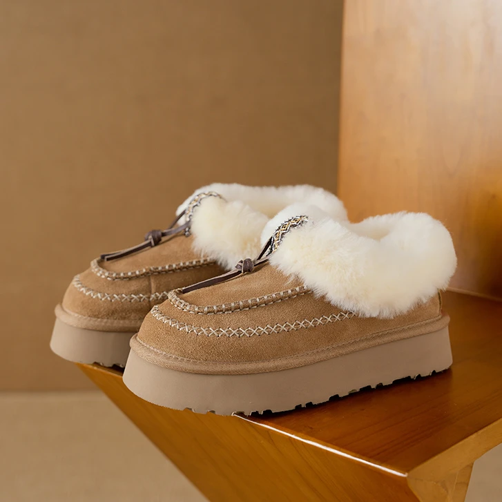 桑坡【4cm阿尔派全包】新款阿尔派全包雪地靴时尚雪地靴秋冬雪地靴