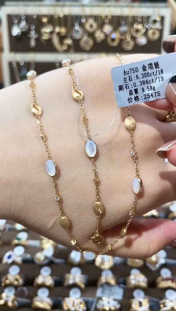 【闪购商品】钻石项链18K金镶嵌J****i18K金钻石项链