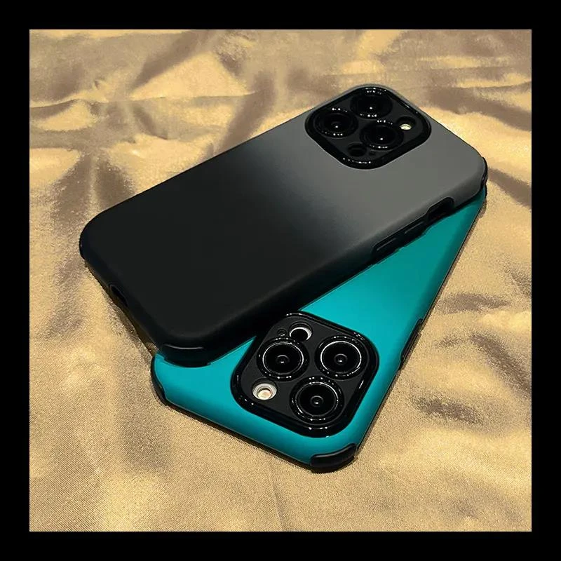 渐变四角防摔苹果15手机壳iPhone16promax二合一14磨砂13高级感12