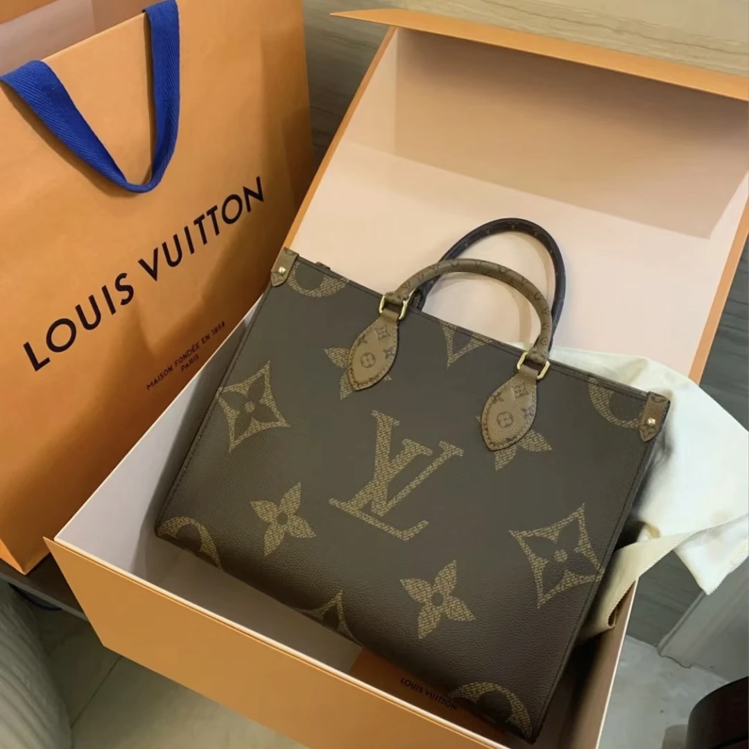 99新 LouisVuitton/路易威登 文文/on the go/现代款/中号/小号