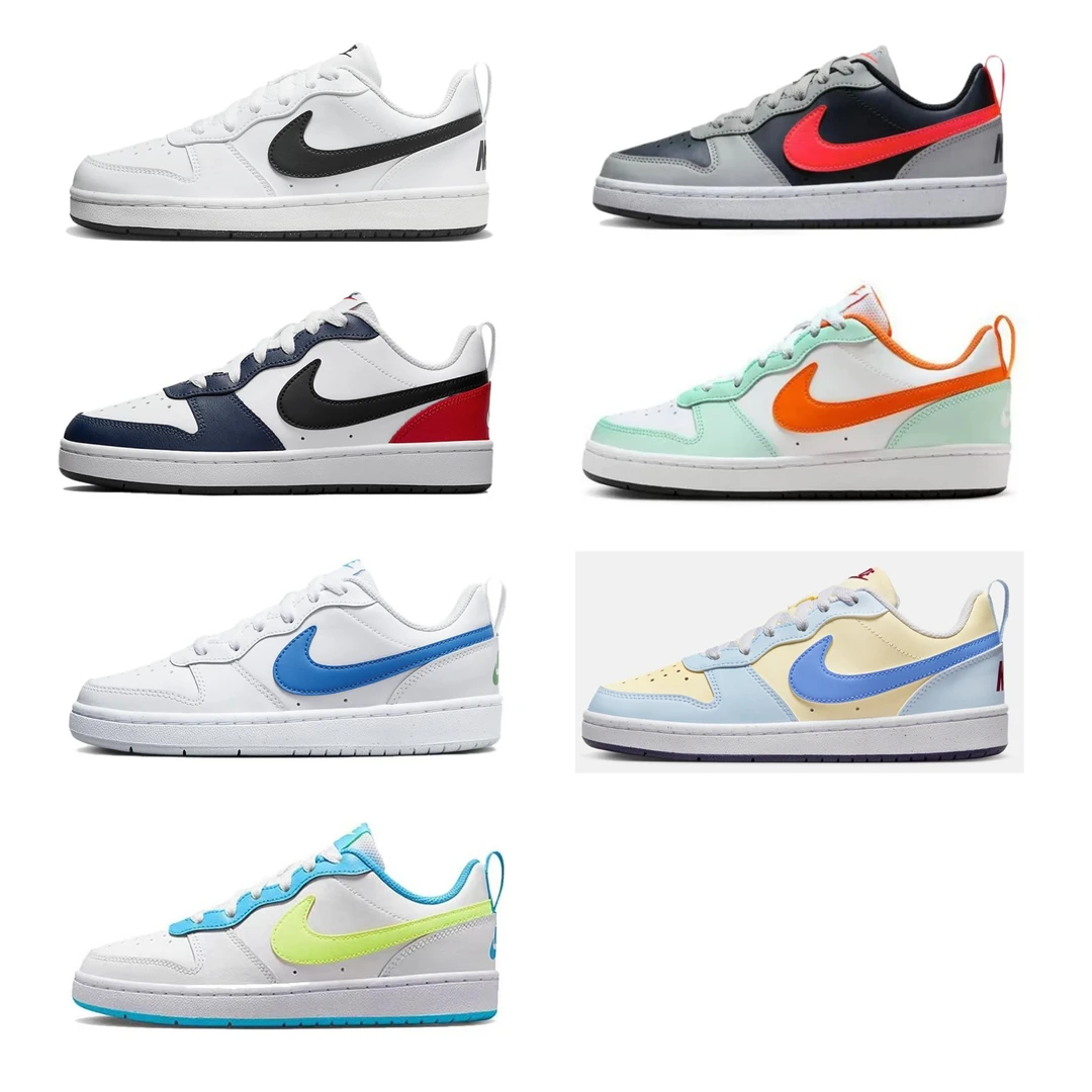 NIKE/耐克NIKE COURT BOROUGH LOW 2 (GS)复古大童运动板鞋百搭