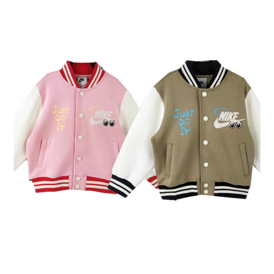 Nike/耐克耐克儿童秋季新款男女款立领时尚棒球服外套百搭休闲