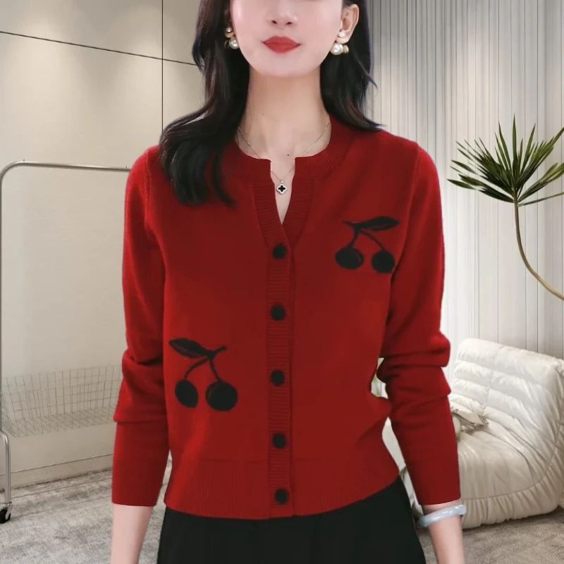 高档气质优雅针织衫女2024年秋冬百搭显瘦减龄遮肉V领打底上衣女