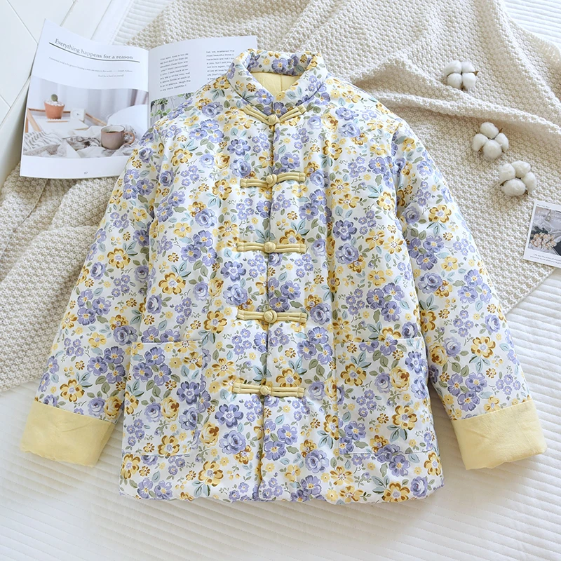 25 女士棉花棉袄妈妈装冬季加厚保暖棉衣居家棉服外套