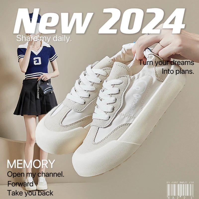 【外贸原單】日系春季新款冰丝德训鞋老爹鞋女百搭运动跑步鞋增高鞋