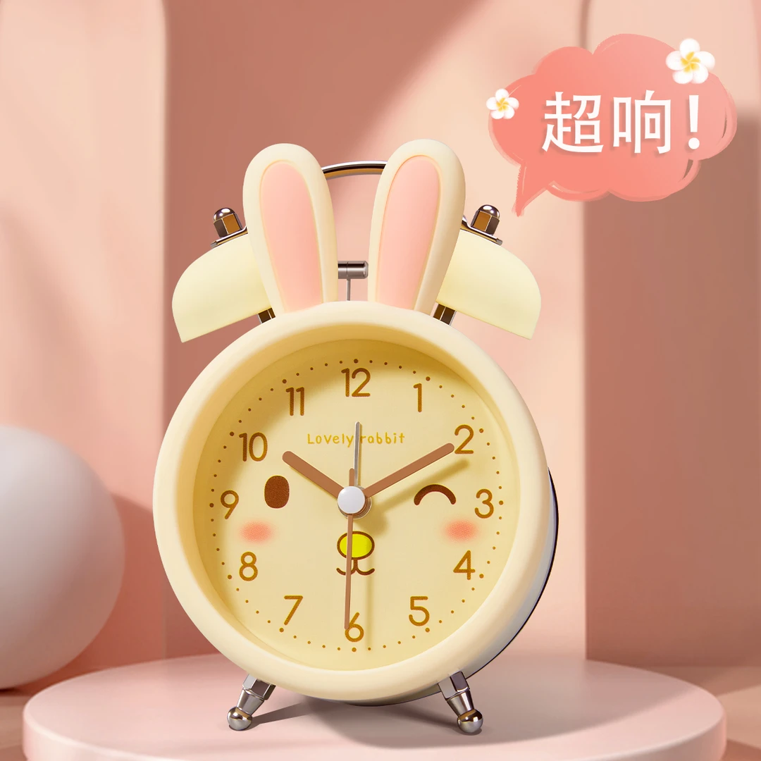 闹钟2025新款学生专用起床神器儿童女孩小闹铃超大声叫醒网红爆款