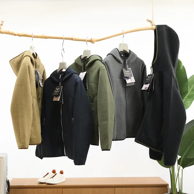 捡大漏！早春薄绒时尚保暖情侣款户外双面摇粒绒休闲抓绒开衫外套