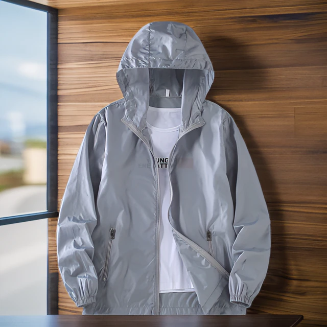 防晒衣男夏季冰丝透气轻薄凉感宽松潮流休闲防晒服男薄款夹克外套