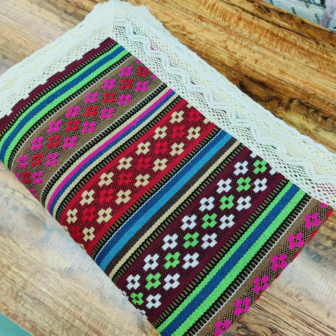 <民族风>【沙发巾三件套】<香格里拉-红> 3条一套装防滑棉麻加厚