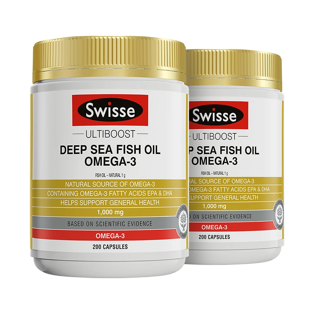 swisse 深海鱼油胶囊 1.4g*200*2 澳大利亚进口