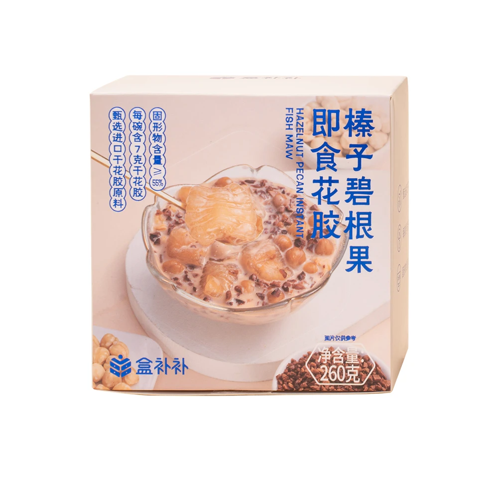 盒补补 榛子碧根果即食花胶 260g