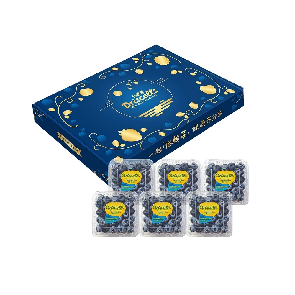 Driscoll's 进口超大蓝莓125g*6礼盒装(果径18mm) 预售
