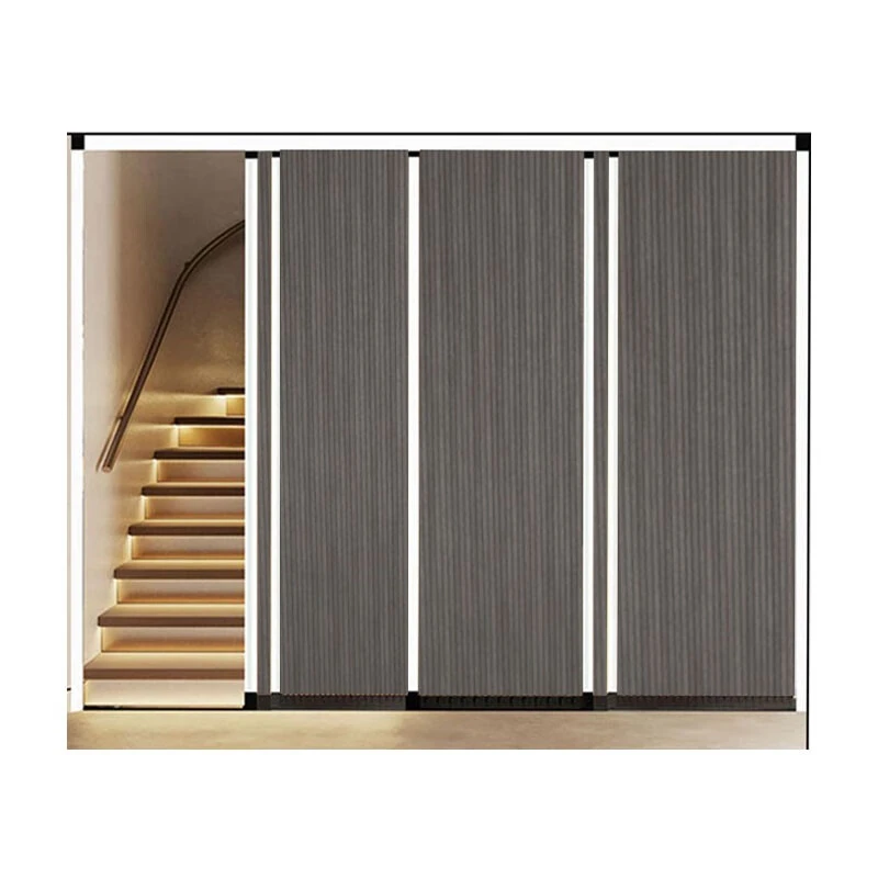 蜂巢帘免打孔推拉厨房楼梯口隐形折叠伸缩门客厅卧室会议
