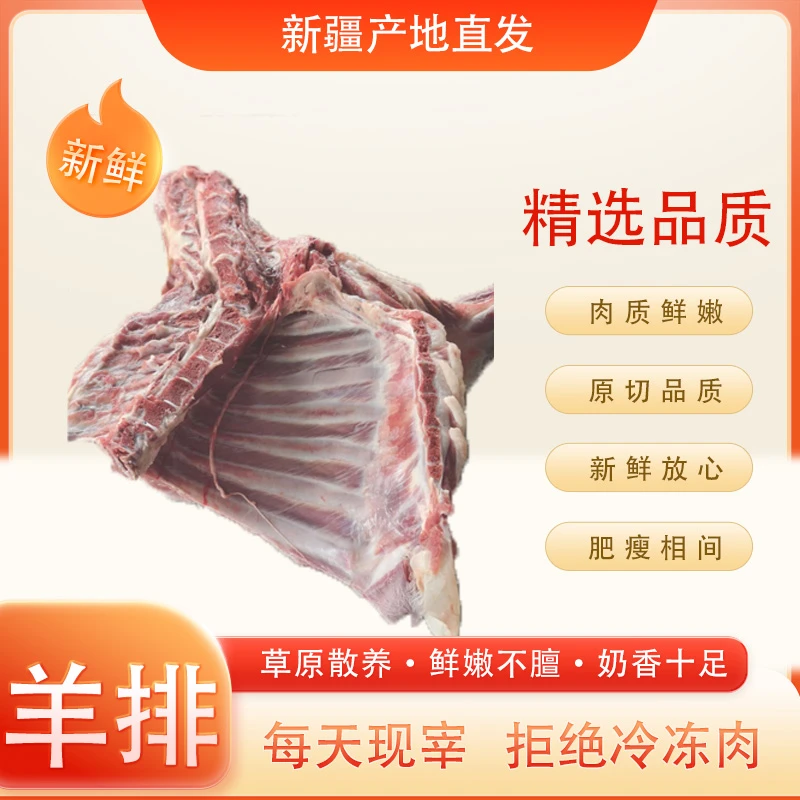 新疆鲜羊肉鲜羊排2斤起包邮发货优选美味草原新鲜福利