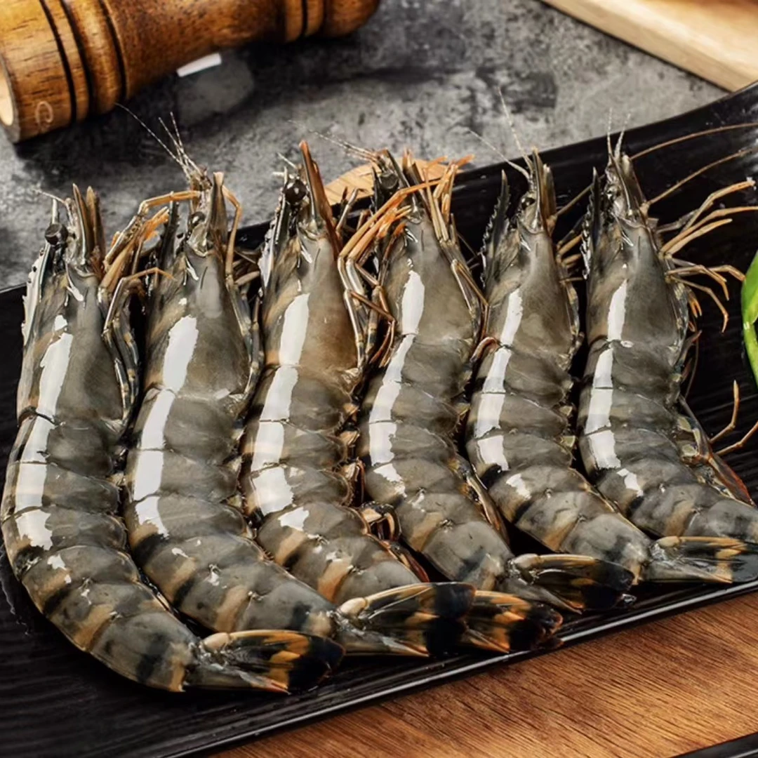 【可爱】2030黑虎虾 (大号)   鲜活速冻发货 大个肉肥 （3斤/盒）