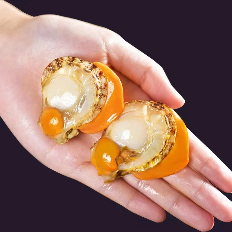 【可爱推荐】大大号带膏无沙扇贝肉 新鲜速冻 150克/包