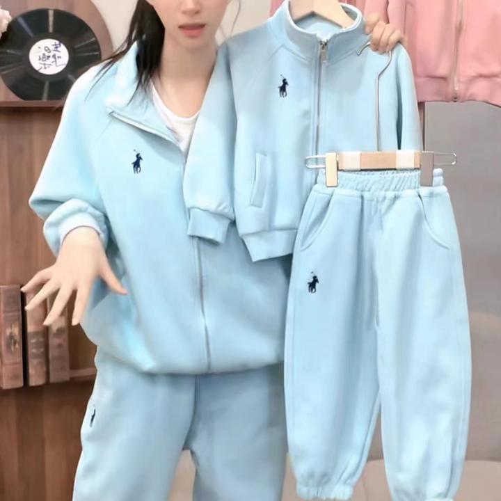 不加绒立领套装专享新款套装男女连帽卫衣裤子春秋款