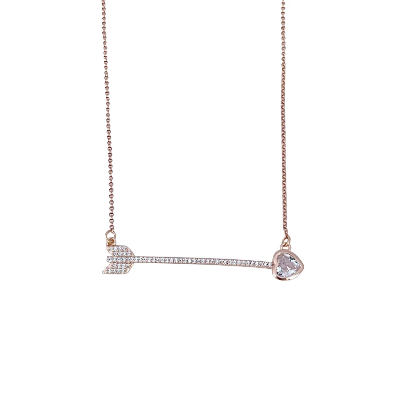 铜合金项链 定制欧货-9842时尚轻奢甜美小众项链