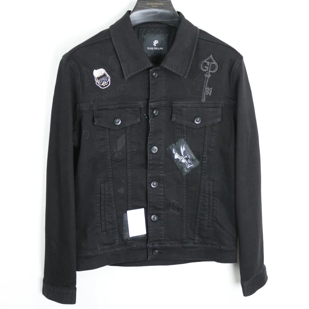 PLEIKPHOLPPE 欧货潮男牛仔夹克修身版  GJK553208131