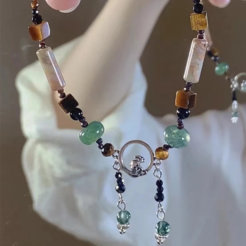 新款小众设计气质藏风手链女中式民族风纯手工串珠吊坠手镯手饰