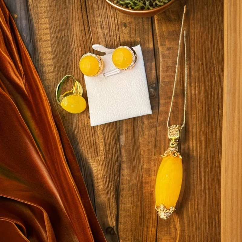 铜合金莫桑石手链 藏式风格三件套气质款