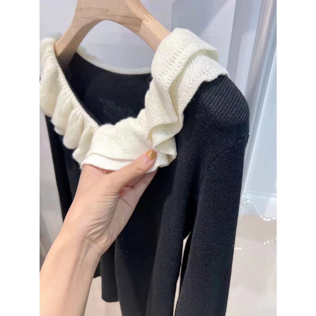 【Y12.21号500-549】重工设计感秋冬针织长袖毛衣