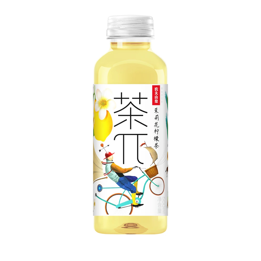 农夫山泉 茶π果味茶饮料茉莉花柠檬茶 500毫升