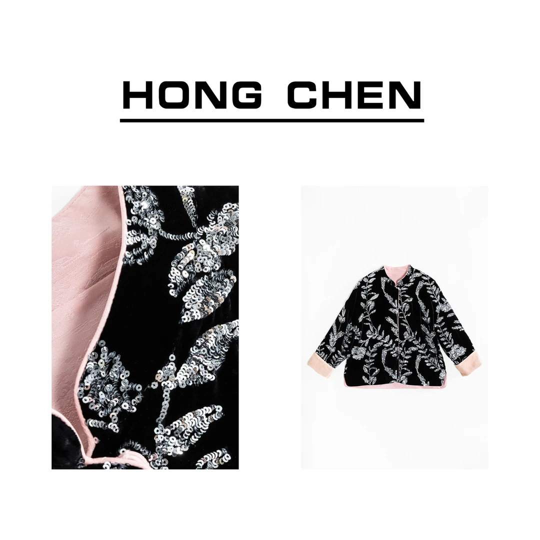 【虹辰·高定满绣】高端气质时尚外套高级感优雅减龄年轻国风-HC1023