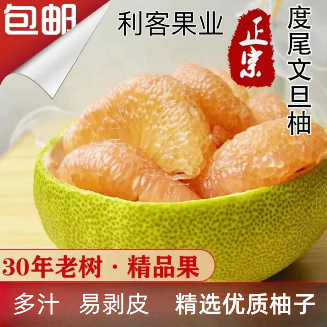 福建度尾文旦柚酸甜现摘新鲜水果孕妈红心柚老树柚子