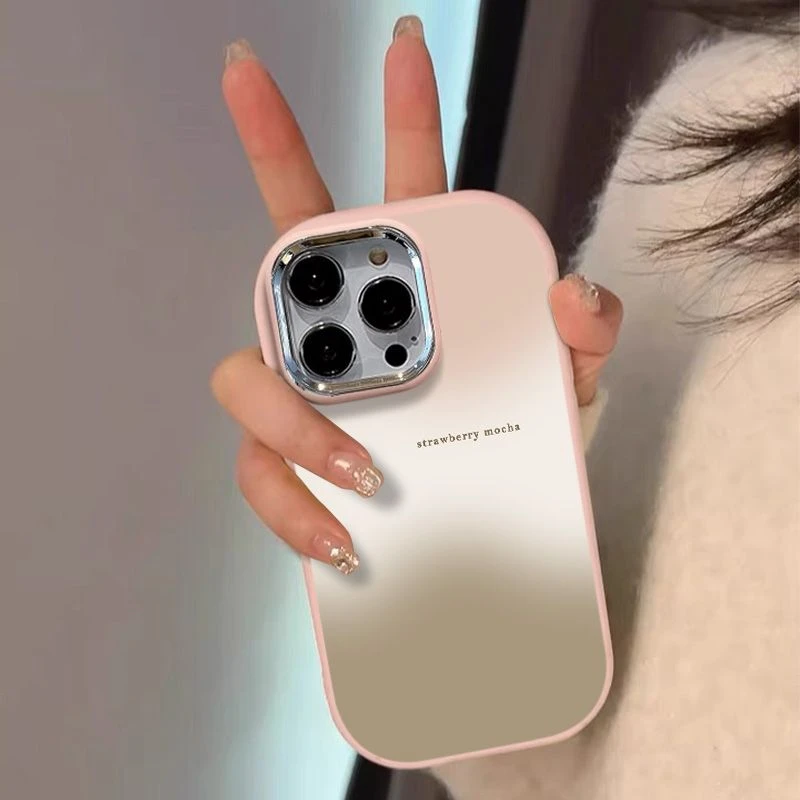 简约浅三色适用iPhone14苹果15手机壳xr耐看13promax渐变11立体12