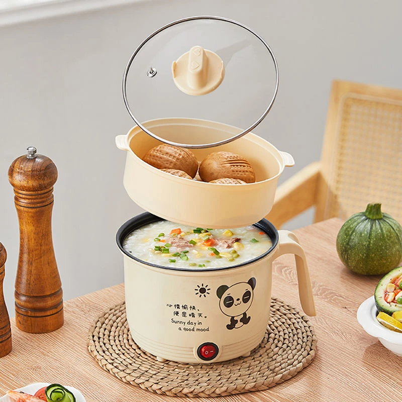 【送蒸笼】1.8L多功能小电锅电煮锅宿舍煎炒煮电热锅家用小电饭煲