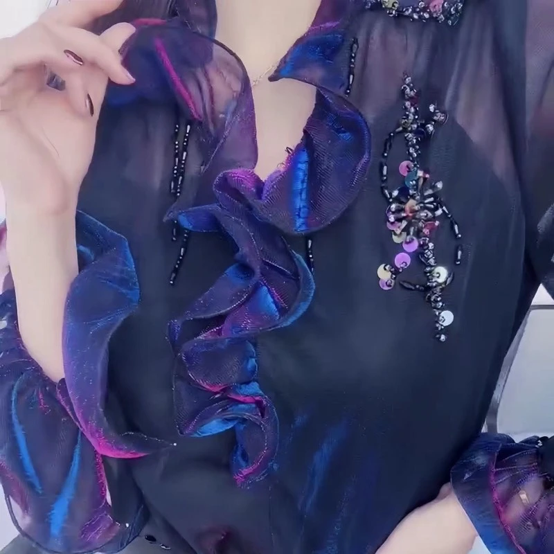 SEJI/瑟纪夜幕华尔兹气质上衣