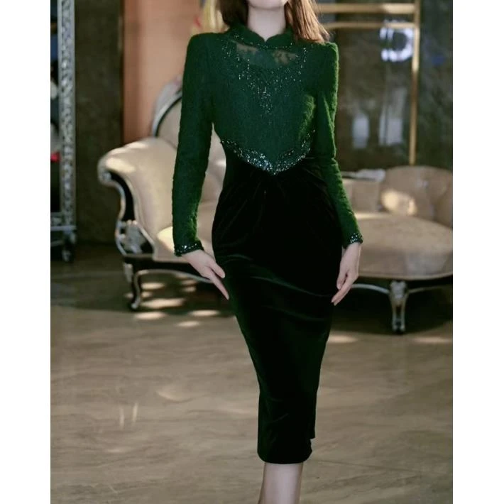 SEJI/瑟纪12.13【浪漫达西】淑媛气质连衣裙